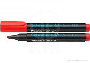 Маркер перманентный SCHNEIDER MAXX 133 1-4 мм, красный S113302