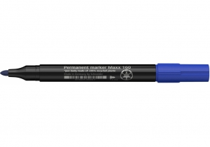 Маркер перманентный Schneider MAXX 160 1-3 мм, синий SCHNEIDER S116003