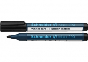 Маркер для дошок та фліпчартів SCHNEIDER MAXX 290, чорний S129001