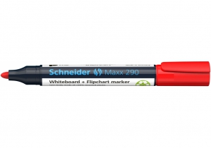 Маркер для дошок та фліпчартів SCHNEIDER MAXX 290, червоний S129002