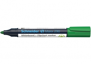 Маркер для досок и флипчартов SCHNEIDER MAXX 290, зеленый S129004