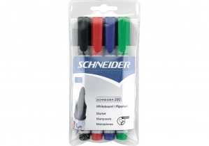 Набор 4 маркера для досок и флипчартов SCHNEIDER MAXX 290 в блистере S129094