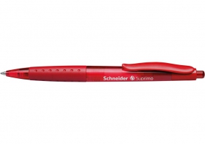 Ручка кулькова автомат. Schneider SUPRIMO 0,7 мм, пише червоним S135602