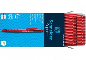 Ручка кулькова автомат. Schneider SUPRIMO 0,7 мм, пише червоним S135602