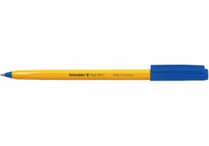 Ручка кулькова SCHNEIDER TOPS 505 F 0,5 мм. Корпус помаранчевий, пише синім S150503