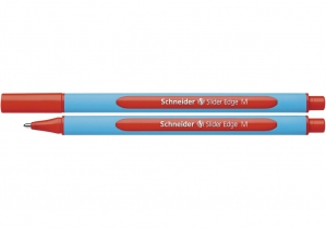 Ручка масляна SCHNEIDER SLIDER EDGE (товщина М-середня), пише червоним S152102