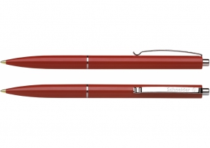 Ручка кулькова автомат. SCHNEIDER К15 0,7 мм. корпус червоний, пише синім S93082