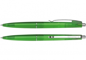 Ручка кулькова автомат. SCHNEIDER SUNLITE корпус зелений прозорий, пише синім S936604
