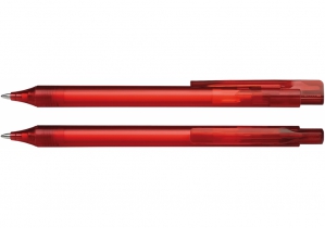 Ручка кулькова автомат. SCHNEIDER ESSENTIAL корпус прозорий червоний, пише синім S9373982