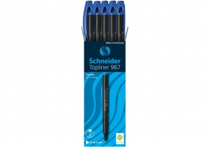 Лайнер SCHNEIDER TOPLINER 967 04 мм, синий S9673