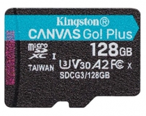 Карта пам'яті Kingston microSD  128GB C10 UHS-I U3 A2 R170/W90MB/s + SD SDCG3/128GB