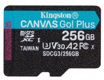 Карта пам'яті Kingston microSD  256GB C10 UHS-I U3 A2 R170/W90MB/s SDCG3/256GBSP