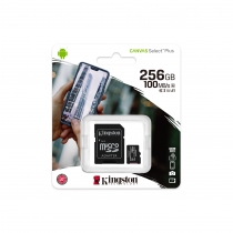Карта памяти Kingston microSD  256GB C10 UHS-I R100/W85MB/s + SD SDCS2/256GB