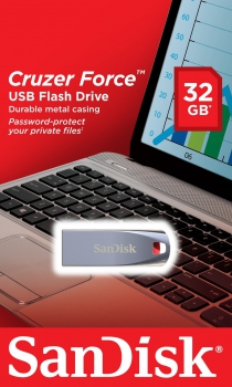 Накопичувач USB SanDisk Cruzer Force 32GB Metal Silver SDCZ71-032G-B35