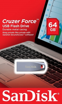 Накопичувач USB SanDisk Cruzer Force 64GB Metal Silver SDCZ71-064G-B35