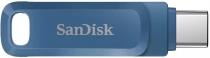 Накопитель SanDisk   64GB USB 3.1 Type-A + Type-C Ultra Dual Drive Go Navy Blue SDDDC3-064G-G46NB