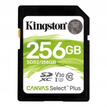 Карта памяти Kingston 256GB SDXC C10 UHS-I R100MB/s SDS2/256GB