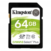 Карта памяти Kingston 64GB SDXC C10 UHS-I R100MB/s SDS2/64GB