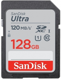 Карта памяти SanDisk SD  128GB C10 UHS-I R140MB/s Ultra SDSDUNB-128G-GN6IN