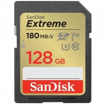 Карта памяти SanDisk SD  128GB C10 UHS-I U3 R180/W90MB/s Extreme V30 SDSDXVA-128G-GNCIN