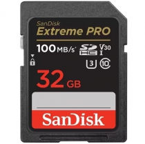 Карта памяти SanDisk SD   32GB C10 UHS-I U3 R100/W90MB/s Extreme Pro V30 SDSDXXO-032G-GN4IN