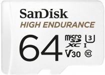 Карта памяти SanDisk microSD   64GB C10 UHS-I U3 V30 R100/W40MB/s High Endurance SDSQQNR-064G-GN6IA