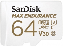 Карта памяти SanDisk microSD   64GB C10 UHS-I U3 V30 R100/W40MB/s Max Endurance SDSQQVR-064G-GN6IA