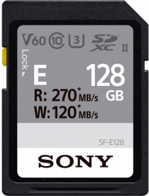 Карта пам'яті Sony SDXC  128GB C10 UHS-II U3 V60 R270/W120MB/s Entry SFE128.ET4