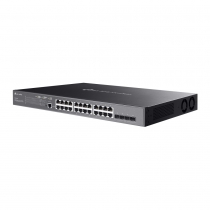 Коммутатор TP-LINK SG3428XMP 24xGE (24xPoE), 4xSFP+, 384Вт, Керований L2