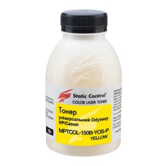 Тонер HP универсальный MPTCOL флакон, 150 г, желтый SCC (MPTCOL-150B-YOS-P) T-HP-MPTCOL-150-Y-SC