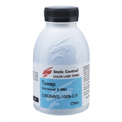 Тонер OKI універсальний OKIuniv2 флакон 100 г Cyan (OKIuniv2-100b-c-p) SCC T-OKI-UN2-100-C-SCC