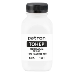 Тонер Ricoh aficio sp 200 (sp 200 he) флакон 100 г (pn-rasp200-100) Patron T-PN-RASP200-100