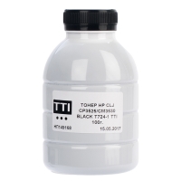 Тонер HP clj cp3525/cm3530 Black флакон 100 г (t724-1) TTI T-S-EL-HP-724-1-100