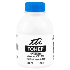 Тонер HP CLJ CP1215 флакон, 100 г, блакитний TTI (TSM-T719-1-100) T-S-EL-T719-1-100