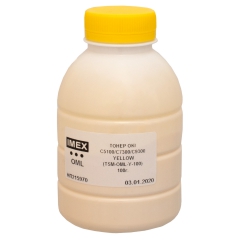Тонер OKI c5100/c7300/c9300 Yellow у флаконі 100 г (tsm-oml-y-100) (oml) Imex T-S-IX-OKI-OML-Y-100