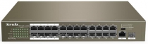 Коммутатор TENDA TEF1126P-24-250W 24xFE PoE, 2xGE, 1xSFP/GE, Неуправляемый