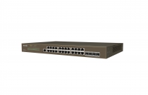 Комутатор TENDA TEG5328F 24xGE, 4xSFP, L3, Керований