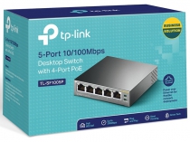 Коммутатор TP-LINK TL-SF1005P 5xFE/4xPoE 56W неуправляемый