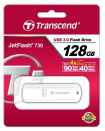 Накопитель Transcend 128GB USB 3.1 JetFlash 730 White TS128GJF730