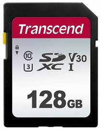 Карта памяти Transcend 128GB SDXC C10 UHS-I R95/W45MB/s TS128GSDC300S