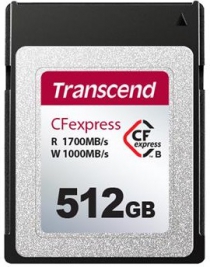 Карта памяти Transcend CFexpress 512GB Type B R1700/W1100MB/s TS512GCFE820