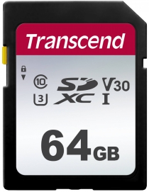 Карта пам'яті Transcend 64GB SDXC C10 UHS-I R95/W45MB/s TS64GSDC300S
