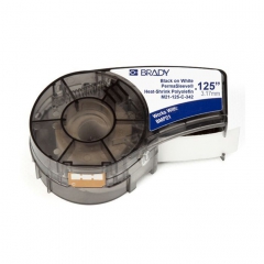 Этикетка Brady термоусадочная трубка, 1.2 - 2.8 мм, Black on White (M21-125-C-342)