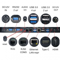 POS-термінал Geos S1505R, N97, 8GB/128GB, 2xRS232, 7xUSB, 15" 1024x768 res, Alum Case (GEOS POS S1506R(1024x768))