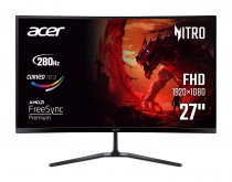 Монитор Acer 27" ED270Zbmiipx 2xHDMI, DP, MM, VA, 280Hz, 1ms, FreeSync Premium, CURVED UM.HE0EE.Z01