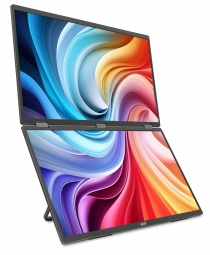 Монитор портативний Dual Portable Acer 18.5" PD193QEbmiuux miniHDMI, 2xUSB-C, MM, IPS, 100Hz, 4ms UM.XP3EE.E01