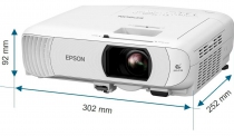 Проєктор домашнього кінотеатру Epson EH-TW840 FHD, 4000 lm, 1.21-1.45, WiFi V11HB63042