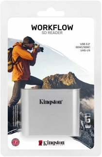 Кардридер Kingston Workflow Dual-Slot SDHC/SDXC UHS-II Card Reader WFS-SD