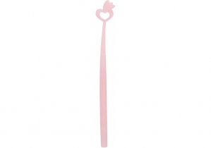 Ручка кулькова гелева Pink Girl Heart, пише синім, асорті MAXI Z19014