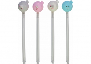 Ручка шариковая Dolphin гелевая синяя, 4 цвета ассорти MAXI Z19079